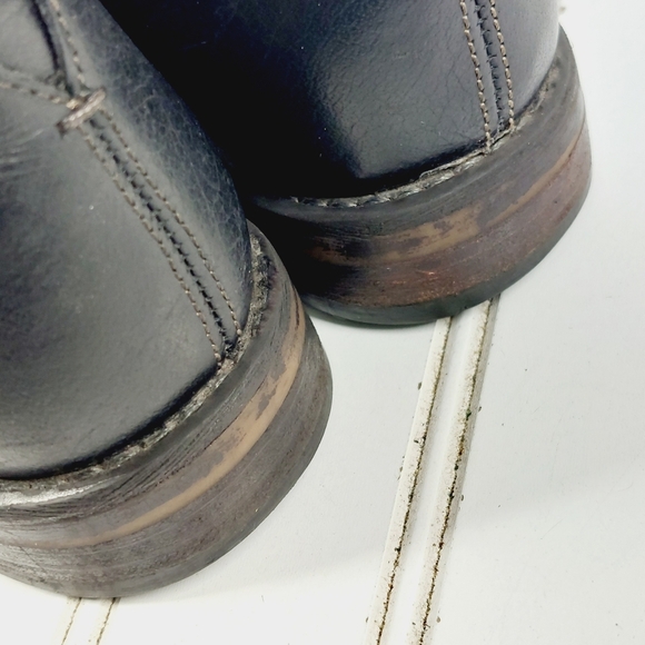 Franco Sarto Mobi Black Leather Zip Up Ankle Booties K180 - Picture 12 of 13